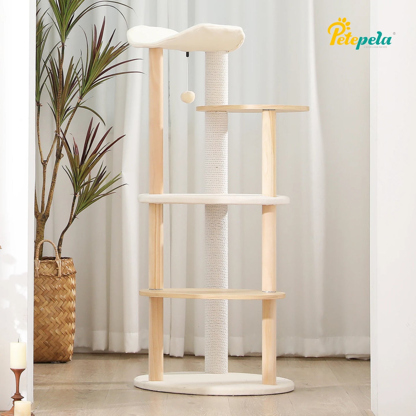 PAWZ Road Modern 5-Layer Cat Tree Tower – Stylish Multi-Level Haven for Cats